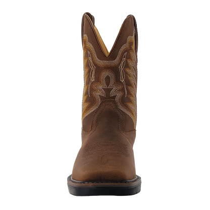 R WATSON Men’s Cowhide Wide Square 11″ Steel Toe Work Boot RW1804-ST