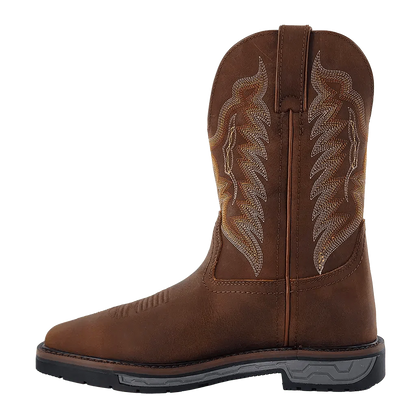 R WATSON Men’s Cowhide Wide Square 11″ Steel Toe Work Boot RW1804-ST