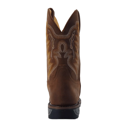 R WATSON Men’s Cowhide Wide Square 11″ Steel Toe Work Boot RW1804-ST