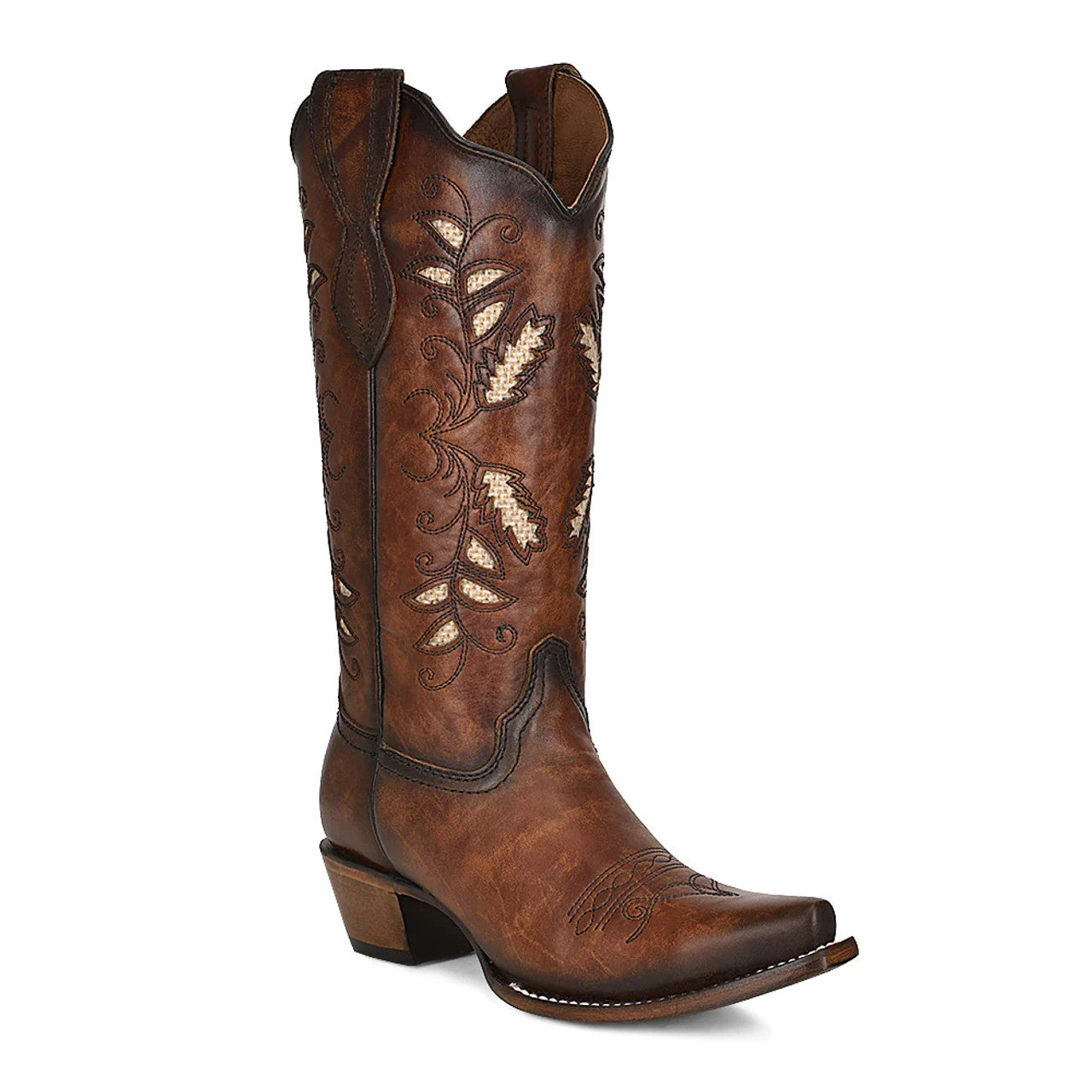 CIRCLE G L2071 WOMEN'S BROWN EMBROIDERED BOOTS