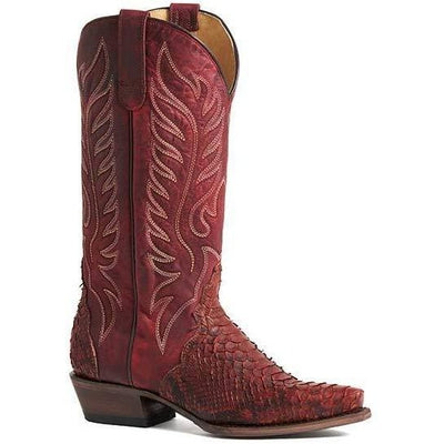 Women’s Handcrafted Roper Trudy Triad Python Snake Skin Boots 09-021-6601-8108