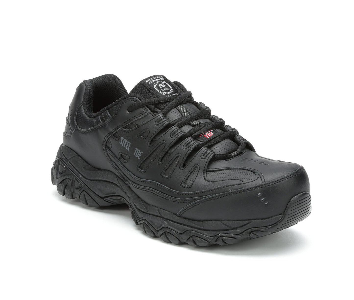 Men's Skechers Work Keymar Steel Toe Waterproof 77517 BLK Work Shoes