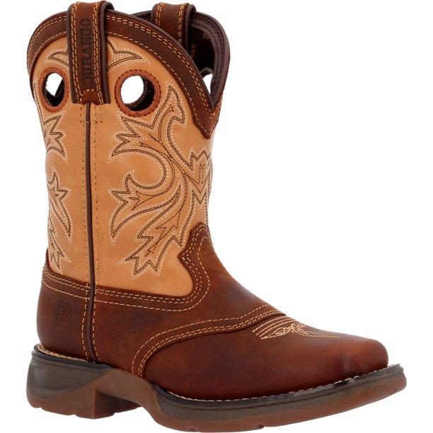 Durango® Lil' Rebel Pro™ Little Kid's Brown/Tan Western Boots DBT0240C