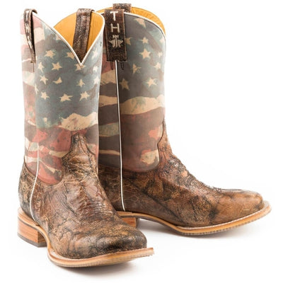 Men's Tin Haul Land Of The Free 11" Cowboy Boots by Tin Haul 14-020-0007-0386