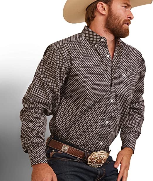 ARIAT Men's Wrinkle Free Oscar Fitted Shirt 10043856