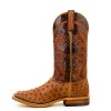 ANDERSON BEAN MENS RUM BROWN GLAZED OSTRICH BOOTS S1099