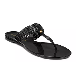 WOMEN'S JACK ROGERS TINSLEY JELLY SANDALS IN BLACK