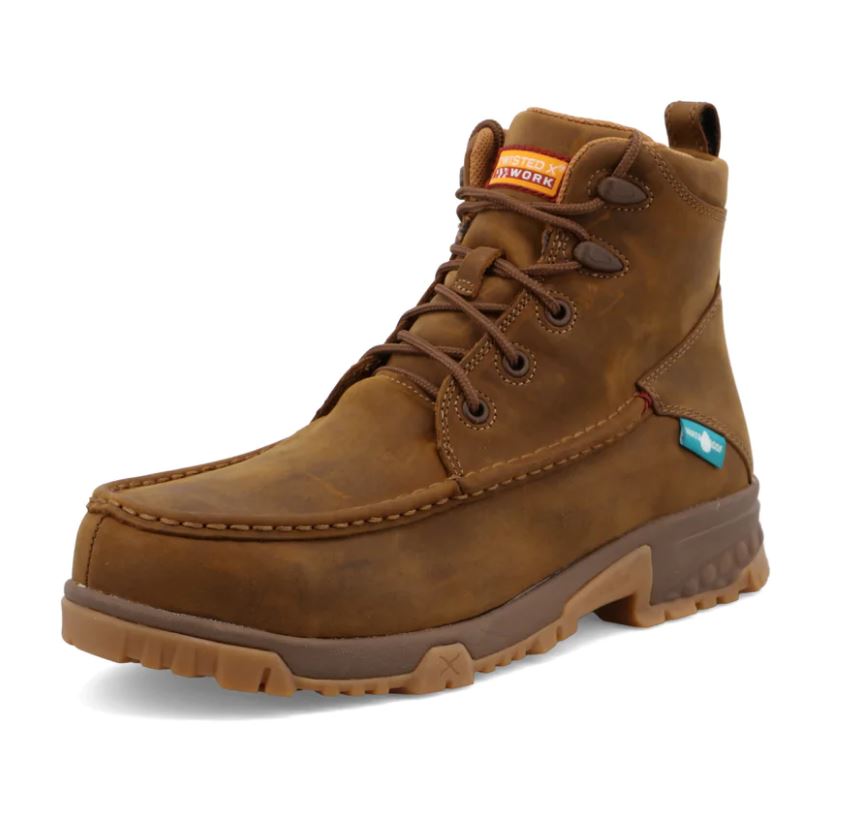 TWISTED X MEN'S 6" WORK BOOT Style: MXCNW01 Nano Composite Safety Toe