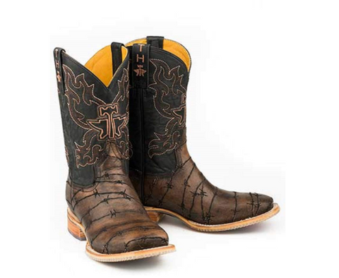 MEN'S TIN HAUL KEEP OUT LONGHORN WESTERN BOOTS 14-020-0077-0393