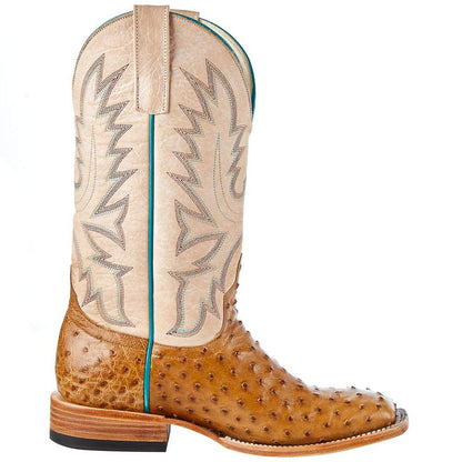 Women's Macie Bean Top Hand Antique Saddle Full Quill Ostrich Cowgirl Boot M2005