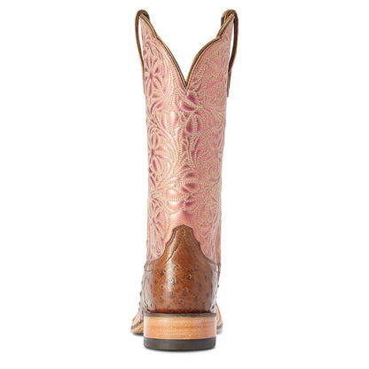 10042383 Ariat Womens Donatella Ostrich  Western Boot