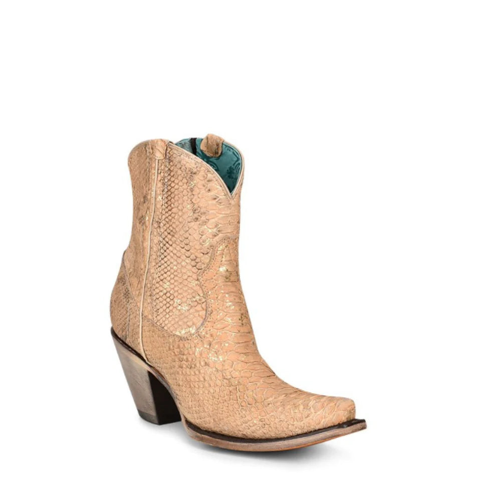 Women's Corral Python Boots Handcrafted Nude A4297