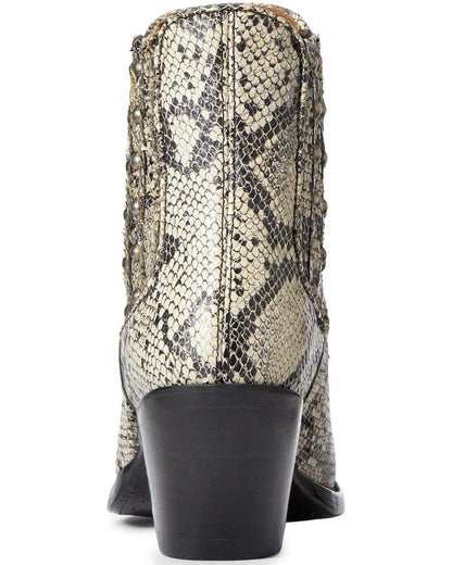 Ariat Women's White Snake Eclipse Fashion Booties - Snip Toe - 10033891