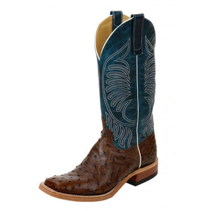 Anderson Bean Kango Tabac Mad Dog Full Quill Ostrich Western Boots S3004