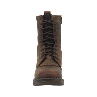 Laredo Casual Boots Mens 8" Fenton Lace Square Dark Brown 7492