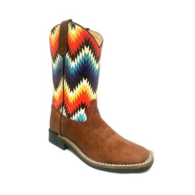 YOUTH GIRLS SQUARE TOE POCONO WESTERN BOOTS 278-30Y-CTR