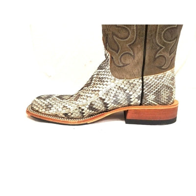 MEN'S ANDERSON BEAN EASTERN CUT RATTLESNAKE WESTERN BOOTS SQUARE TOE 320030