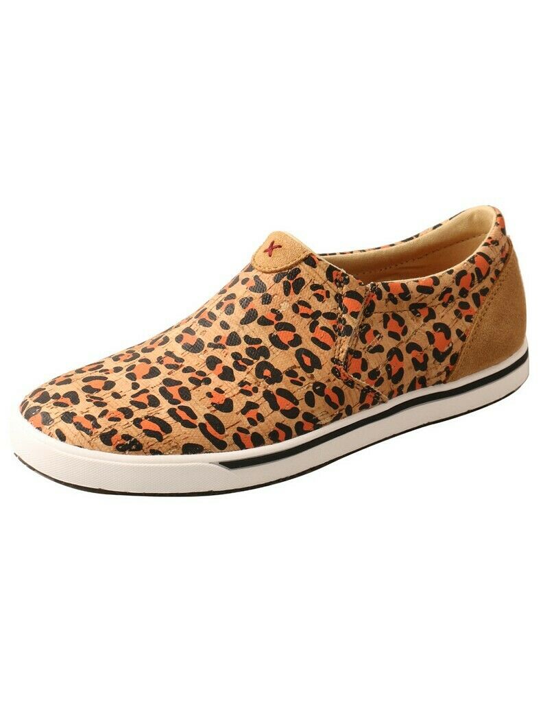 Twisted X Casual Shoe Womens Kicks Slip On Leopard Honey WCA0033