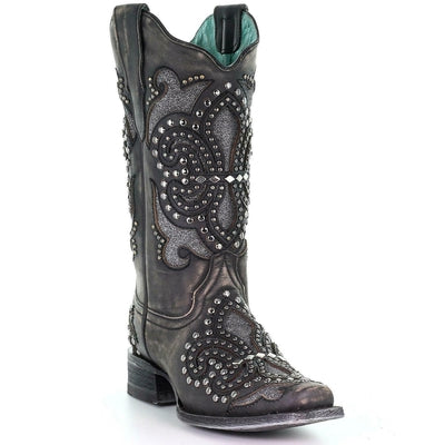 Corral Women's Inlay Western Boot - Square Toe - E1534