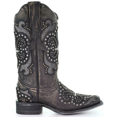 Corral Women's Inlay Western Boot - Square Toe - E1534