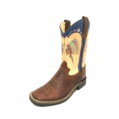 YOUTH KIDS POCONO WESTERN BOOTS SQUARE TOE 292-30Y-CTR