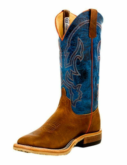 Anderson Bean Western Boots Mens Stitching Piping Pull On Briar S3000