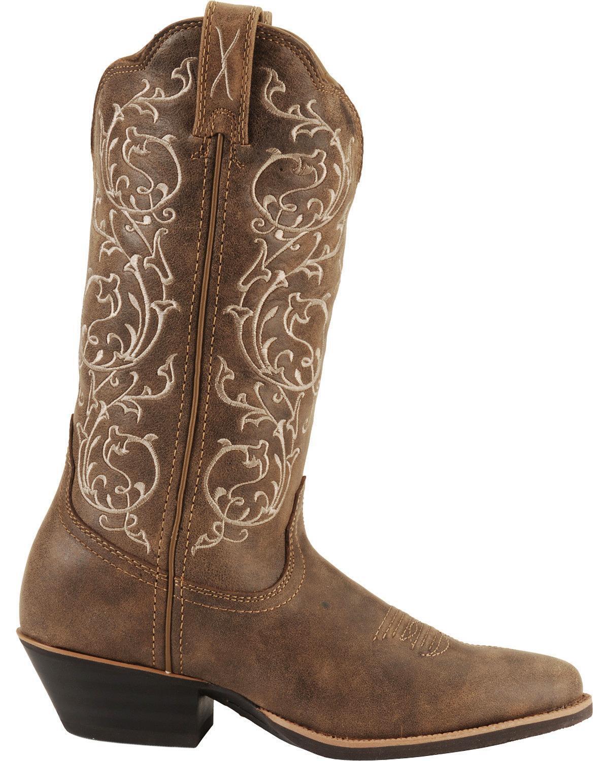 Twisted X Women's Fancy Stitched Cowgirl Boot - Medium Toe - WWT0025