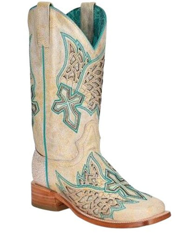 Corral Women's LD Western Boots - Broad Square Toe A4334