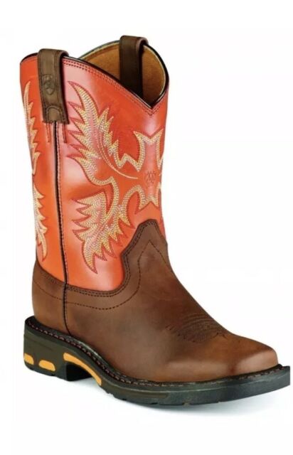 Ariat Youth WorkHog Wide Square Toe Boots 10007837