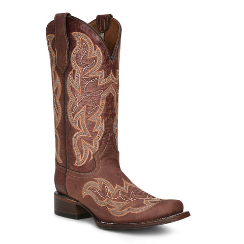 Corral Women's Circle G Embroidered Square Toe Cowgirl Boot L5803